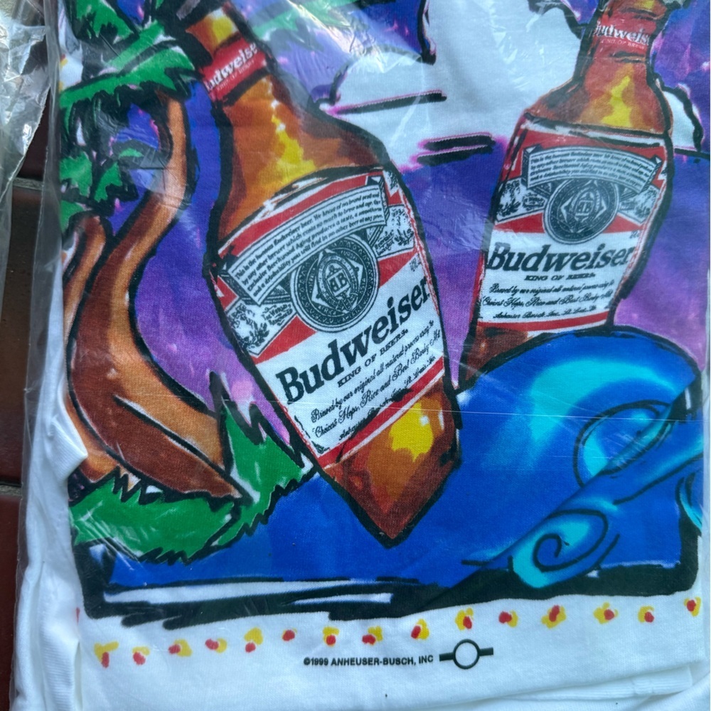 Deadstock VINTAGE 90s Anheuser-Busch Bundle 1996 Michelob & Buds of Summer XXL - Picture 2 of 3